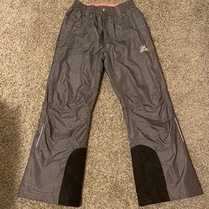 Girls Grey Snow Pants